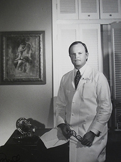Dr. Ristow in his first offices, 1977